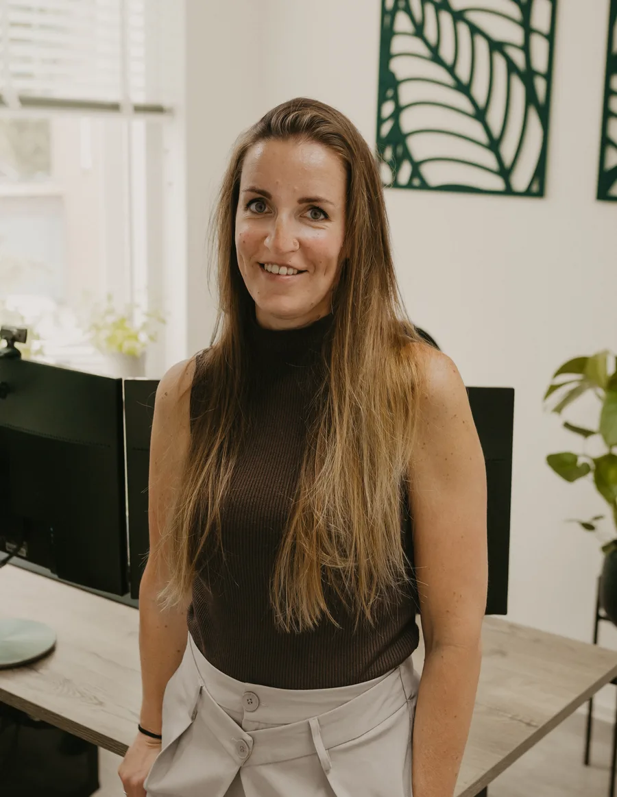 Simone van Kempen in her office in Wijchen